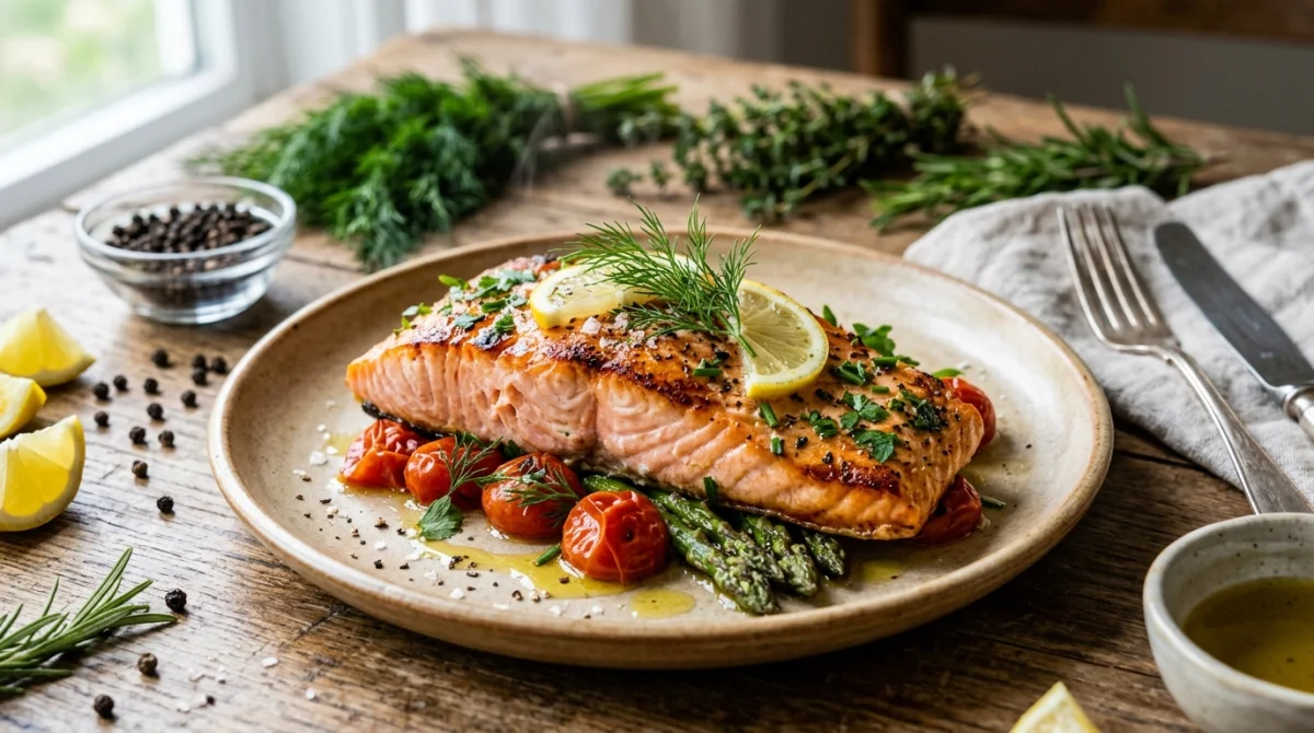 recette saumon au four
