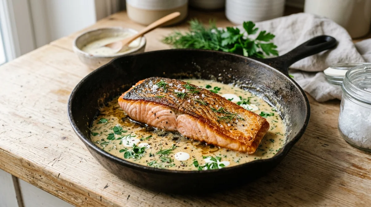 recette saumon à la crème
