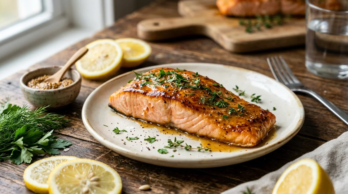 recette saumon miel moutarde