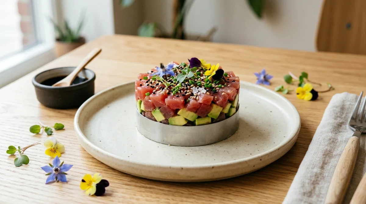 recette tartare de thon avocat