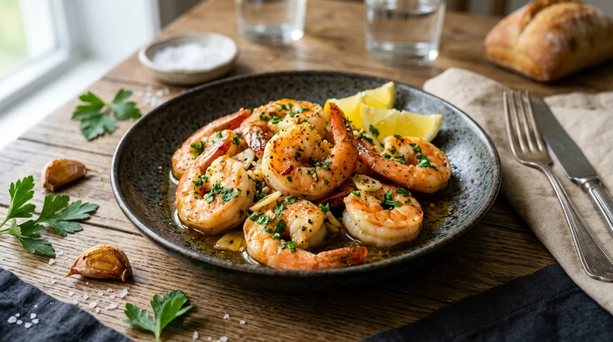 recette crevettes ail persil