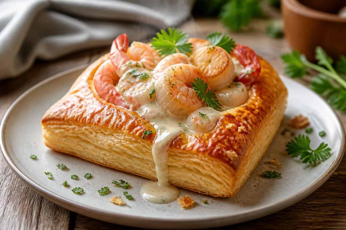 recette feuilleté aux fruits de mer