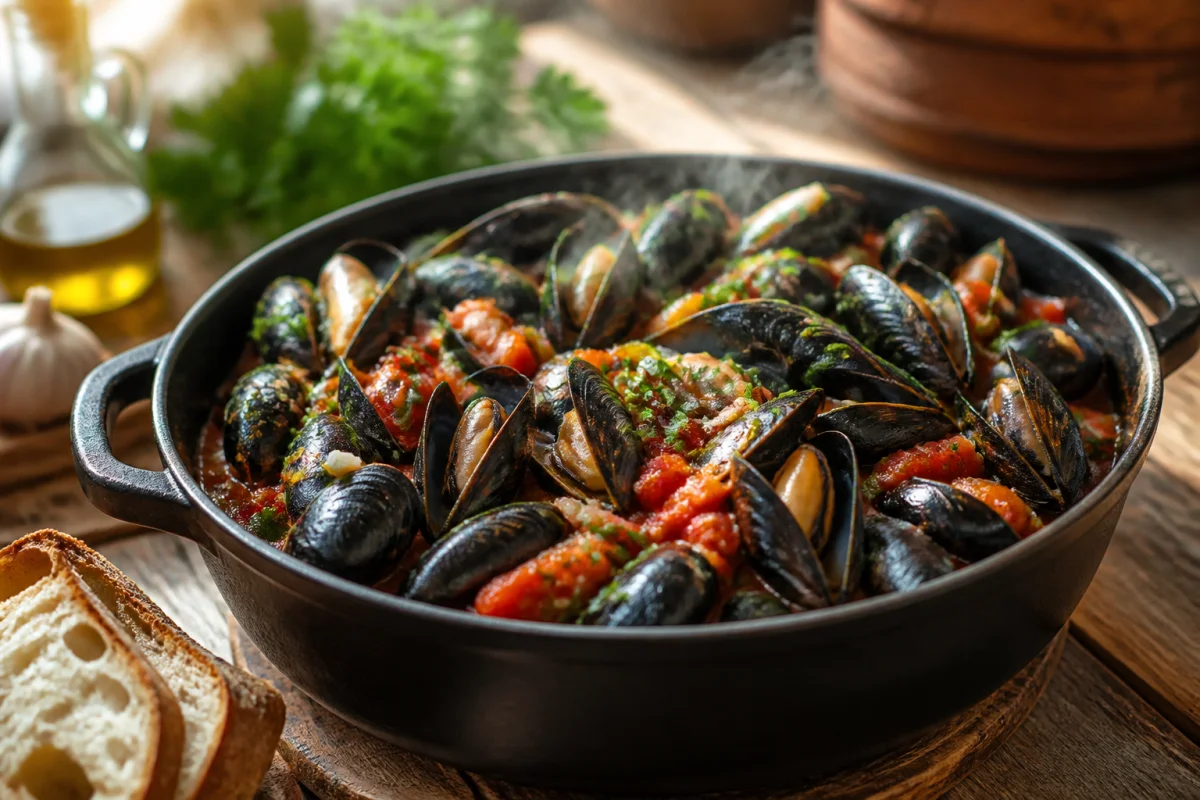 recette moules à la provençale