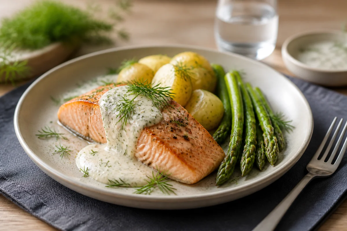 recette saumon sauce aneth