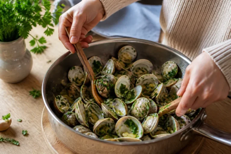 recette coques ail persil